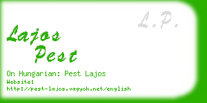 lajos pest business card